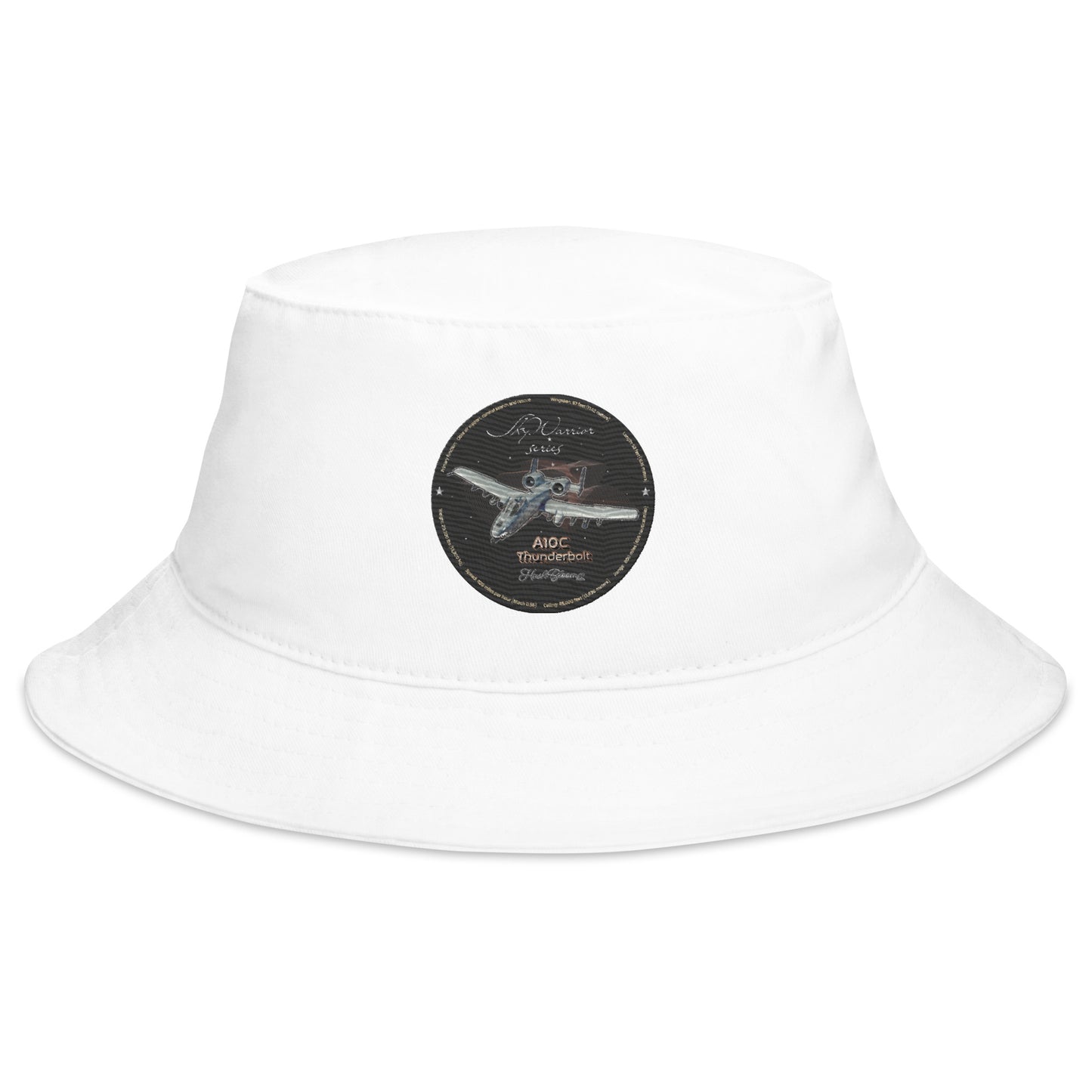 White - A10C Thunderbolt Bucket Hat