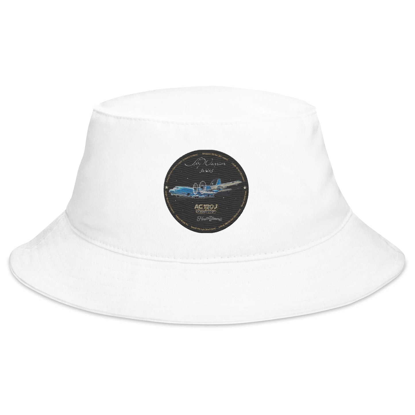 White - AC130J Ghostrider Bucket Hat
