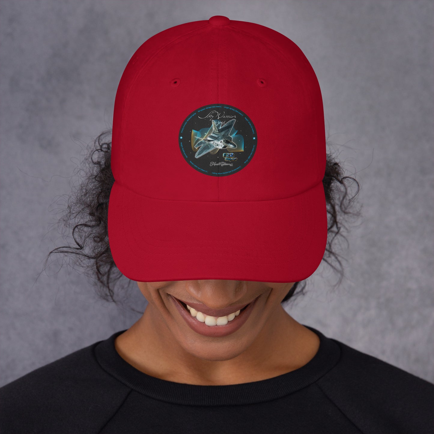 Cranberry - F22 Raptor Dad hat