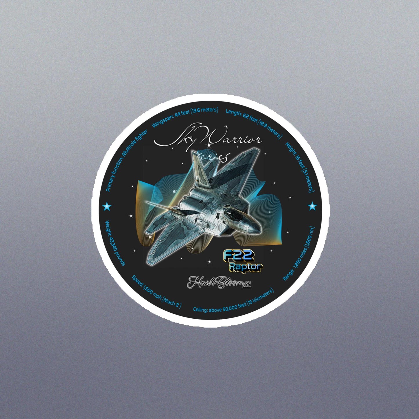 Multicolor - F22 Raptor Flexible vinyl magnet