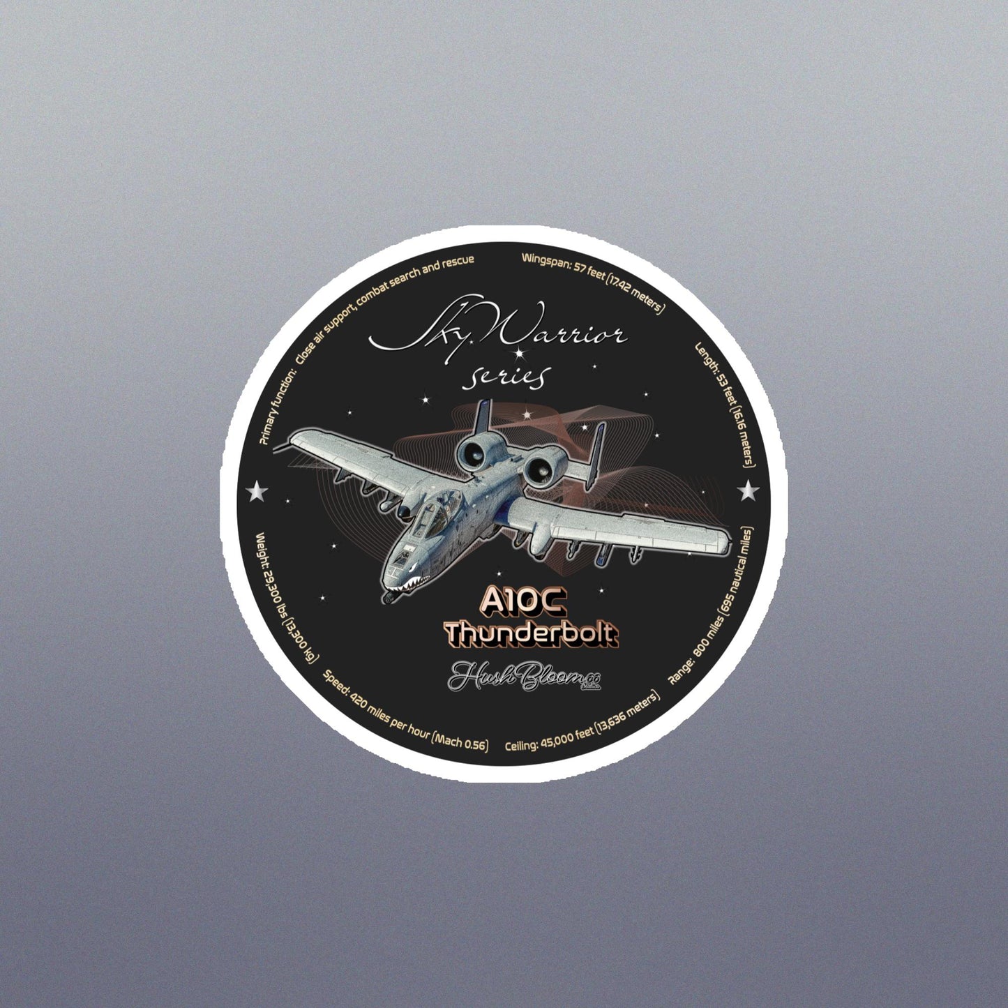 Multicolor - A10C Thunderbolt Flexible vinyl magnet
