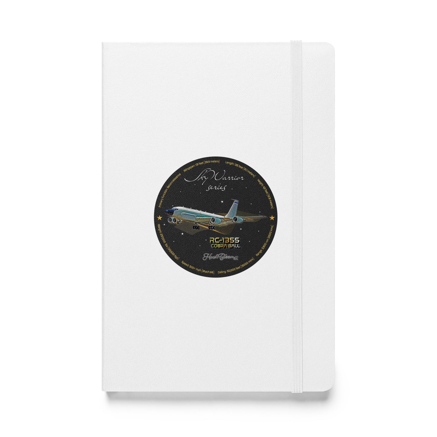 White - RC135S Cobraball Hardcover bound notebook