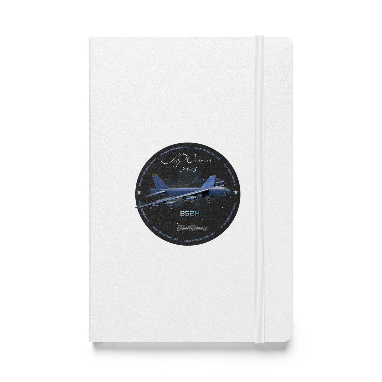 White - B52H Stratofortress Hardcover bound notebook
