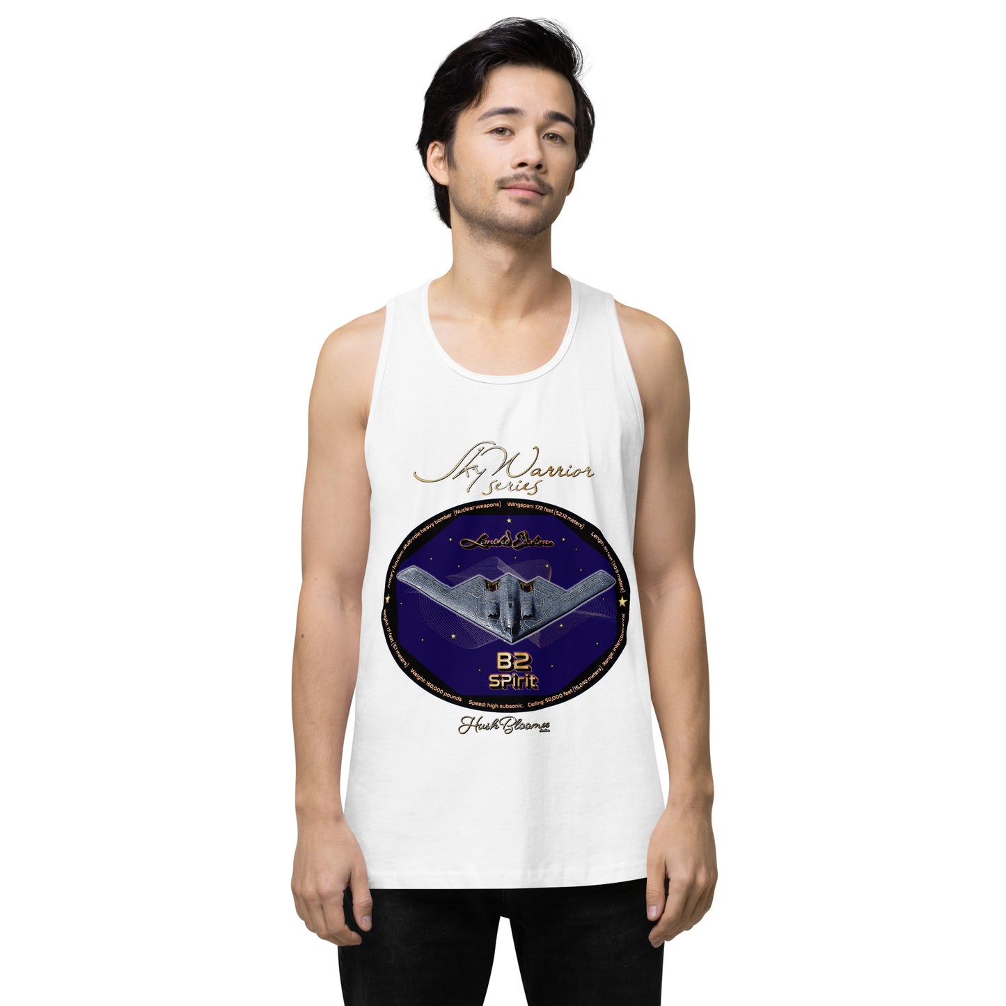 White - B2 Spirit (Limited Edition) Men’s premium tank top