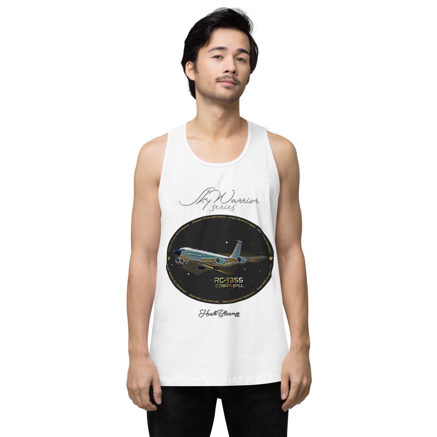 White - RC135S Cobraball Men’s premium tank top