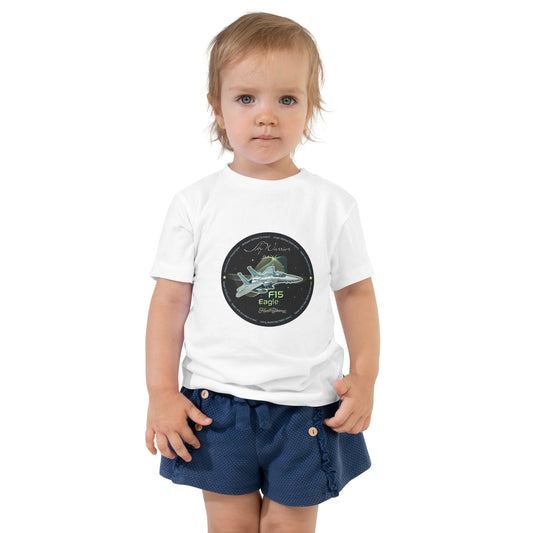White - F15 Eagle Toddler Short Sleeve Tee