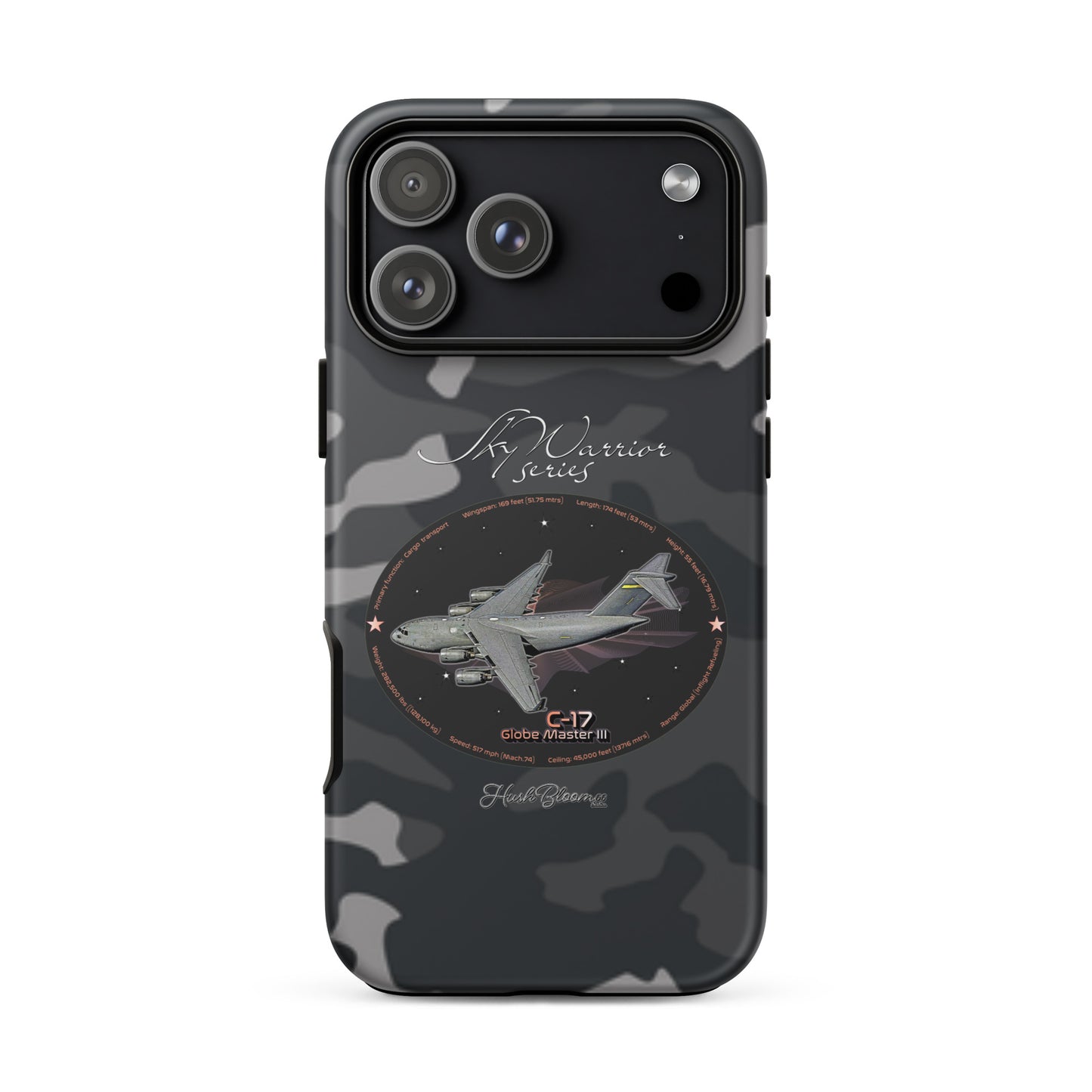 Matte - C17 Globe Master III Tough Case for iPhone