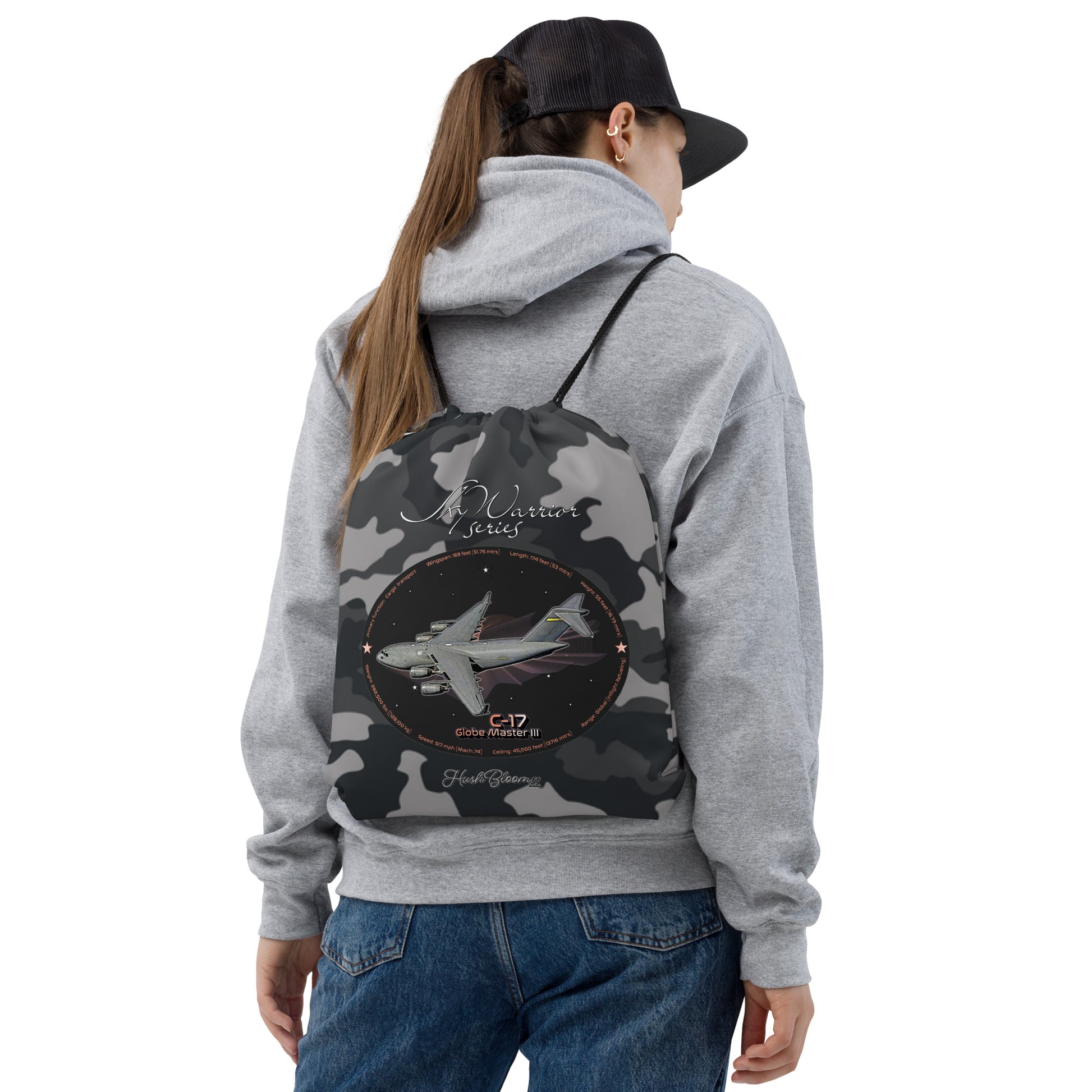 C17 Globe Master III Drawstring bag