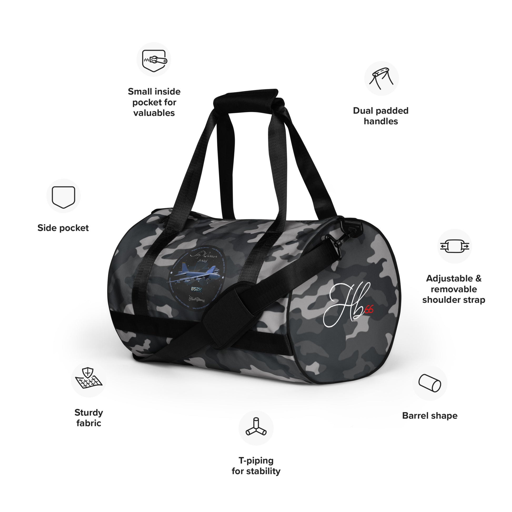 B52H Stratofortress All-over print gym bag