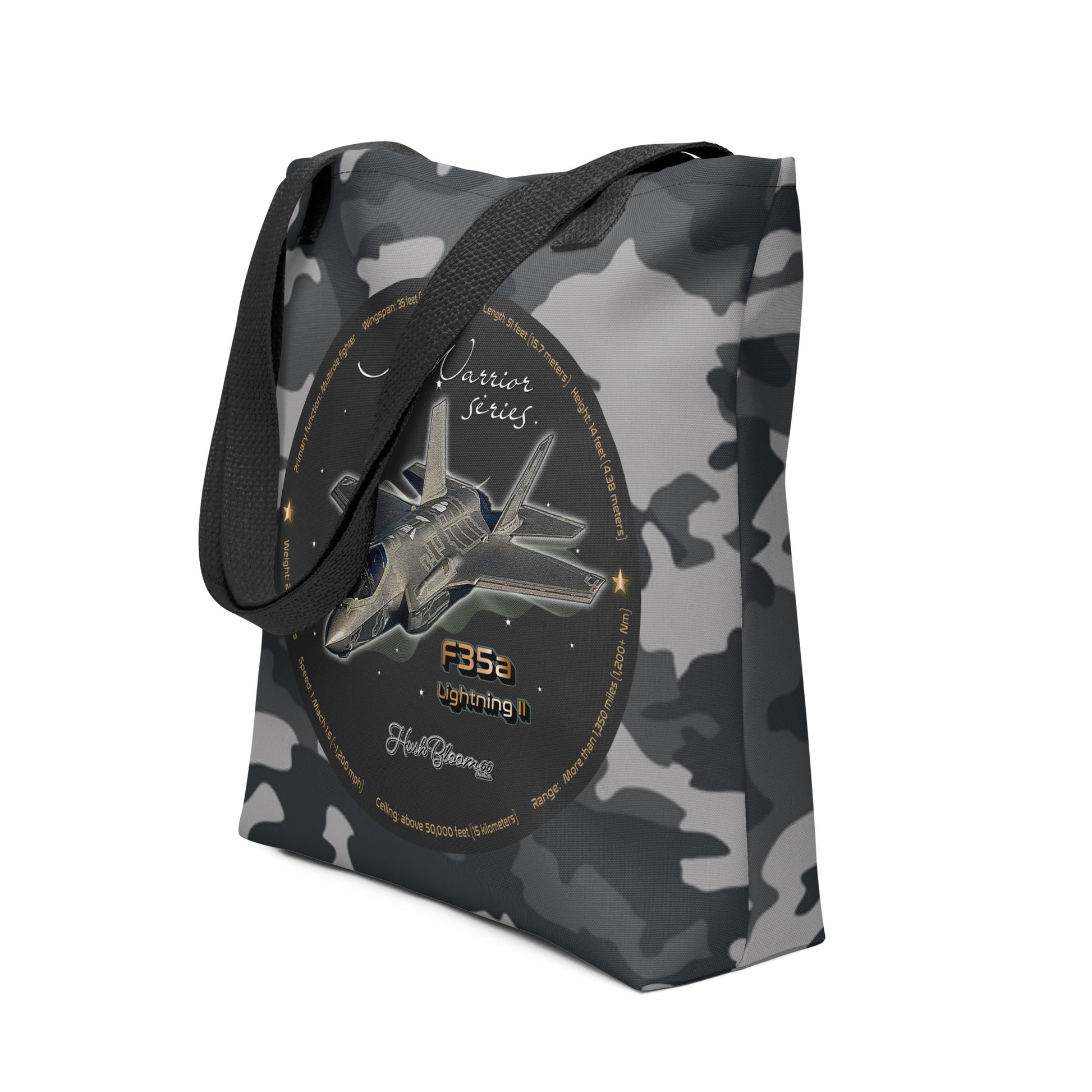 Black - F35A Lightning Tote bag
