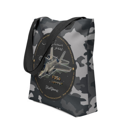 Black - F35A Lightning Tote bag