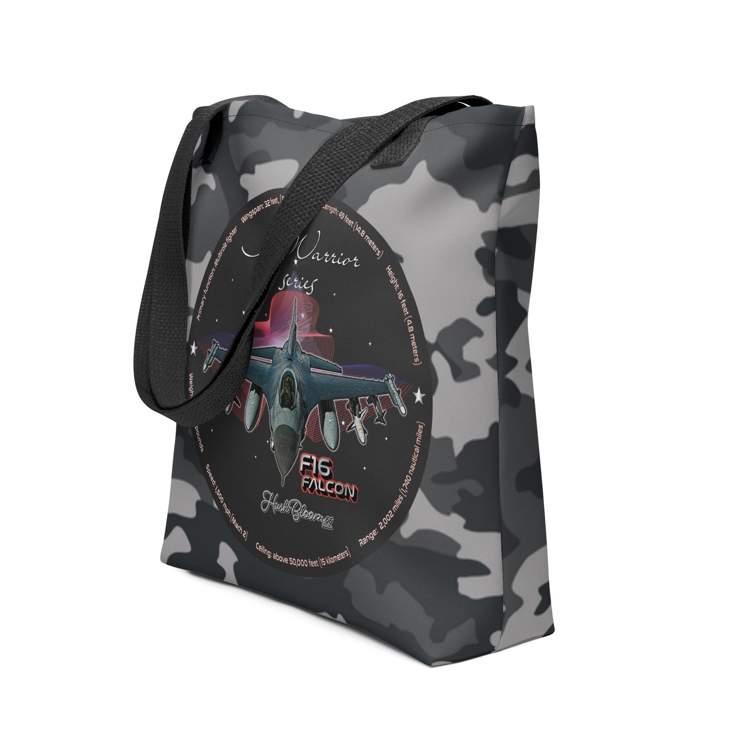 Black - F16 Falcon Tote bag