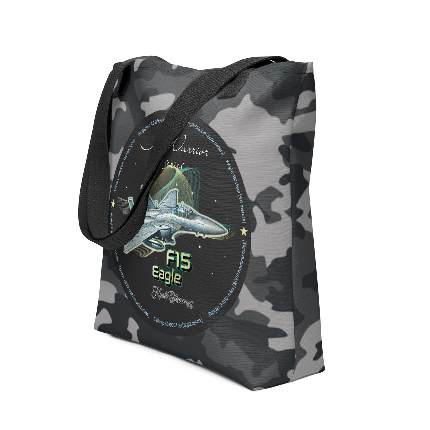 Black - F15 Eagle Tote bag