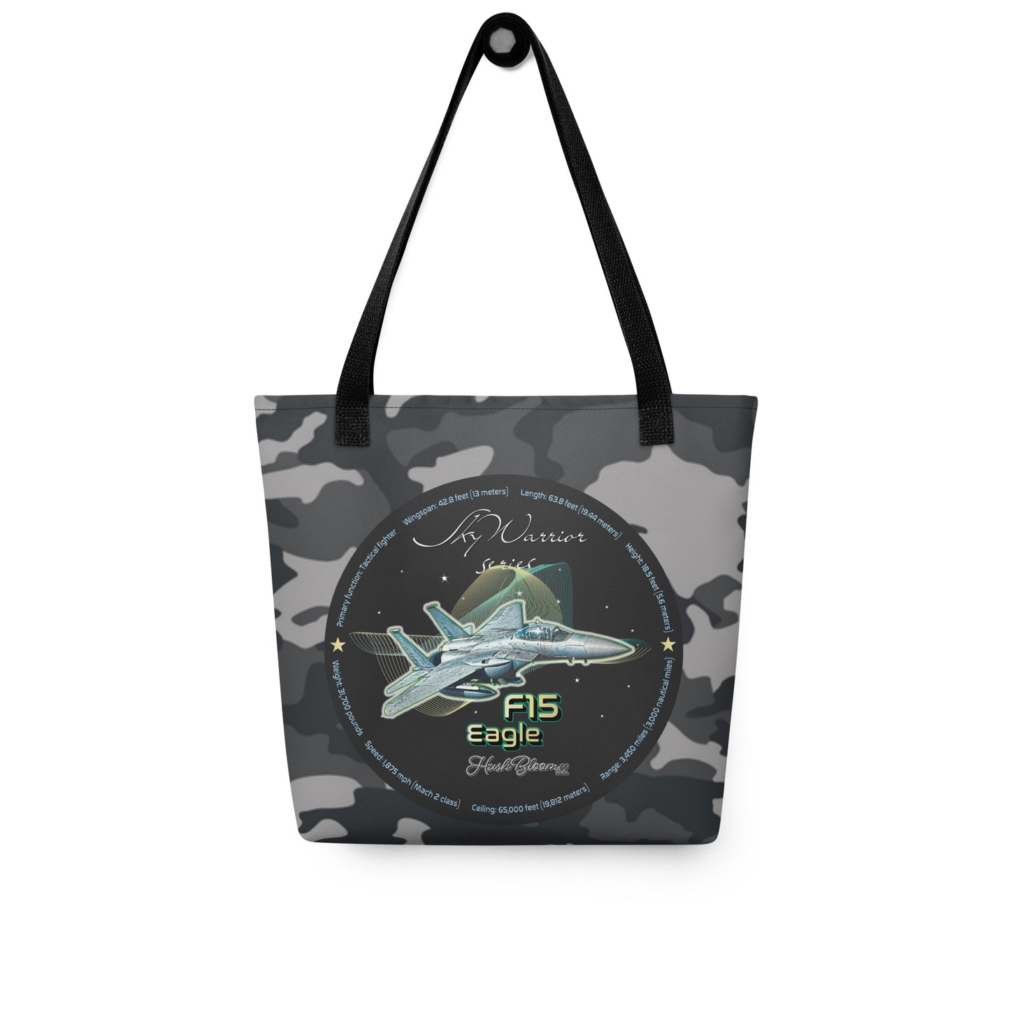 Black - F15 Eagle Tote bag