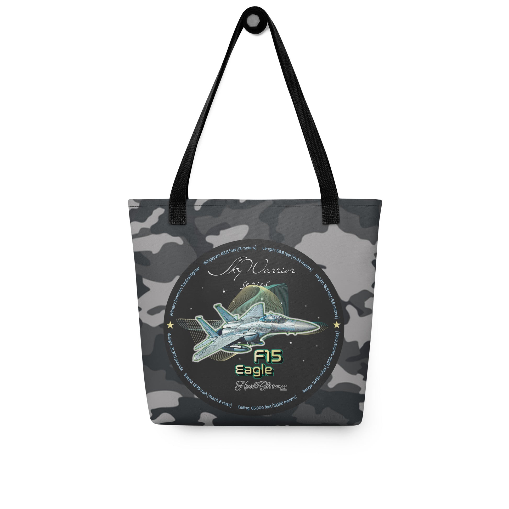 Black - F15 Eagle Tote bag