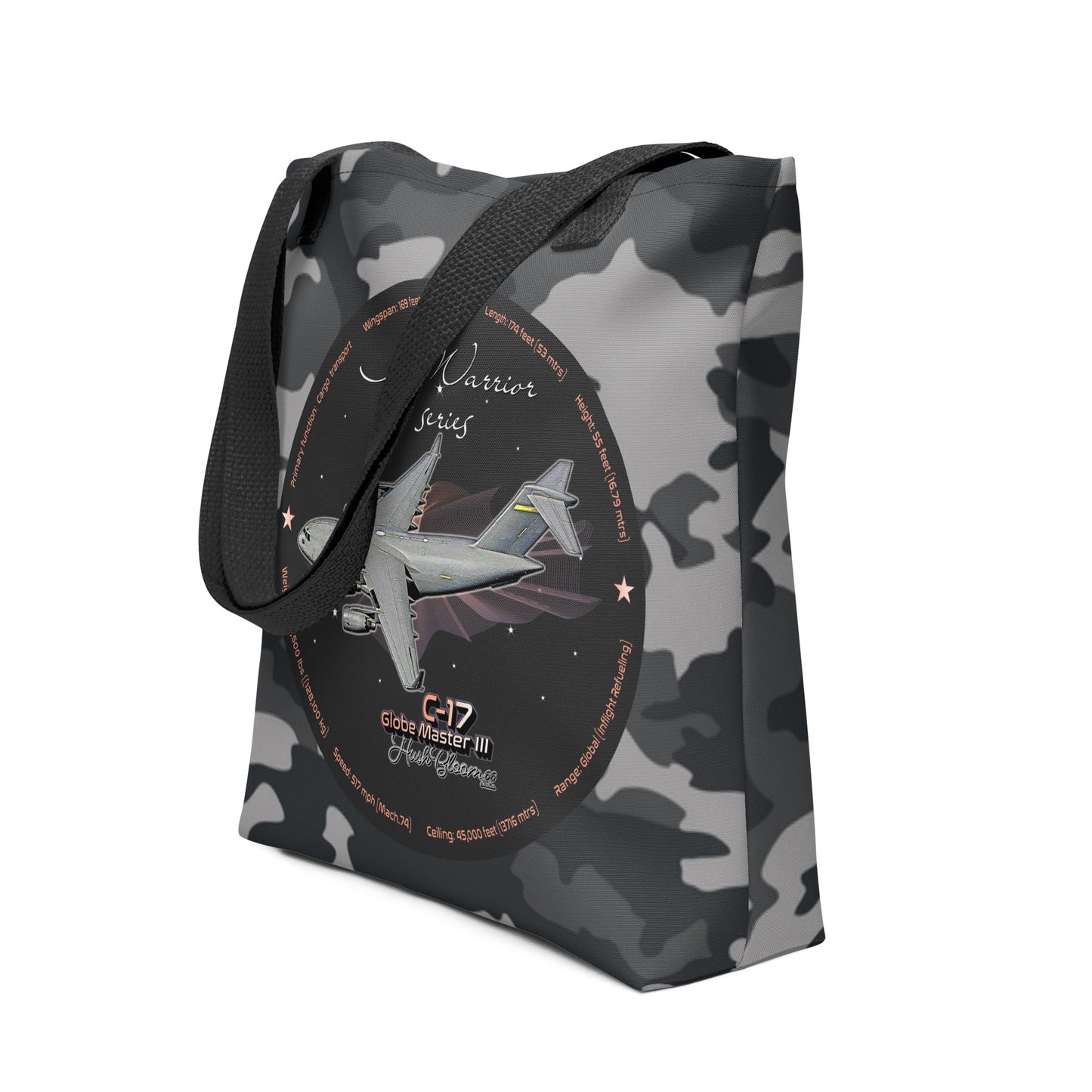 Black - C17 Globe Master III Tote bag