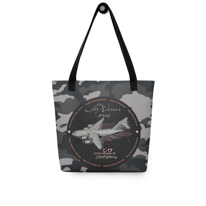 Black - C17 Globe Master III Tote bag
