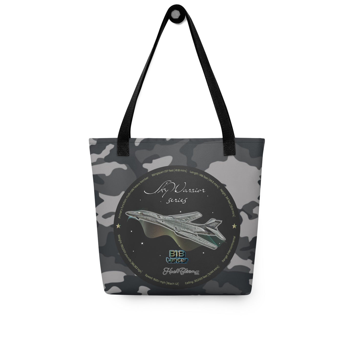 Black - B1B Lancer Tote bag