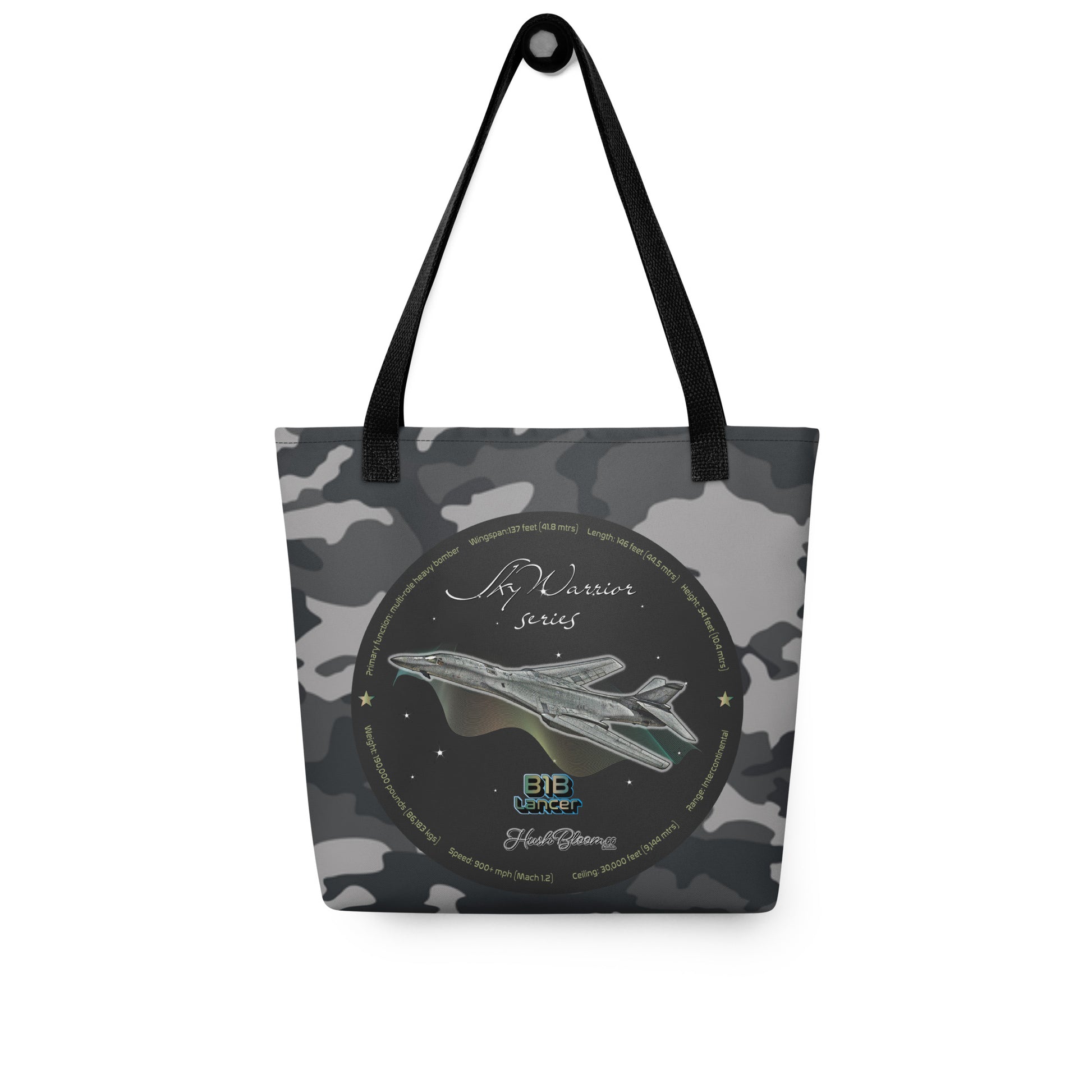 Black - B1B Lancer Tote bag