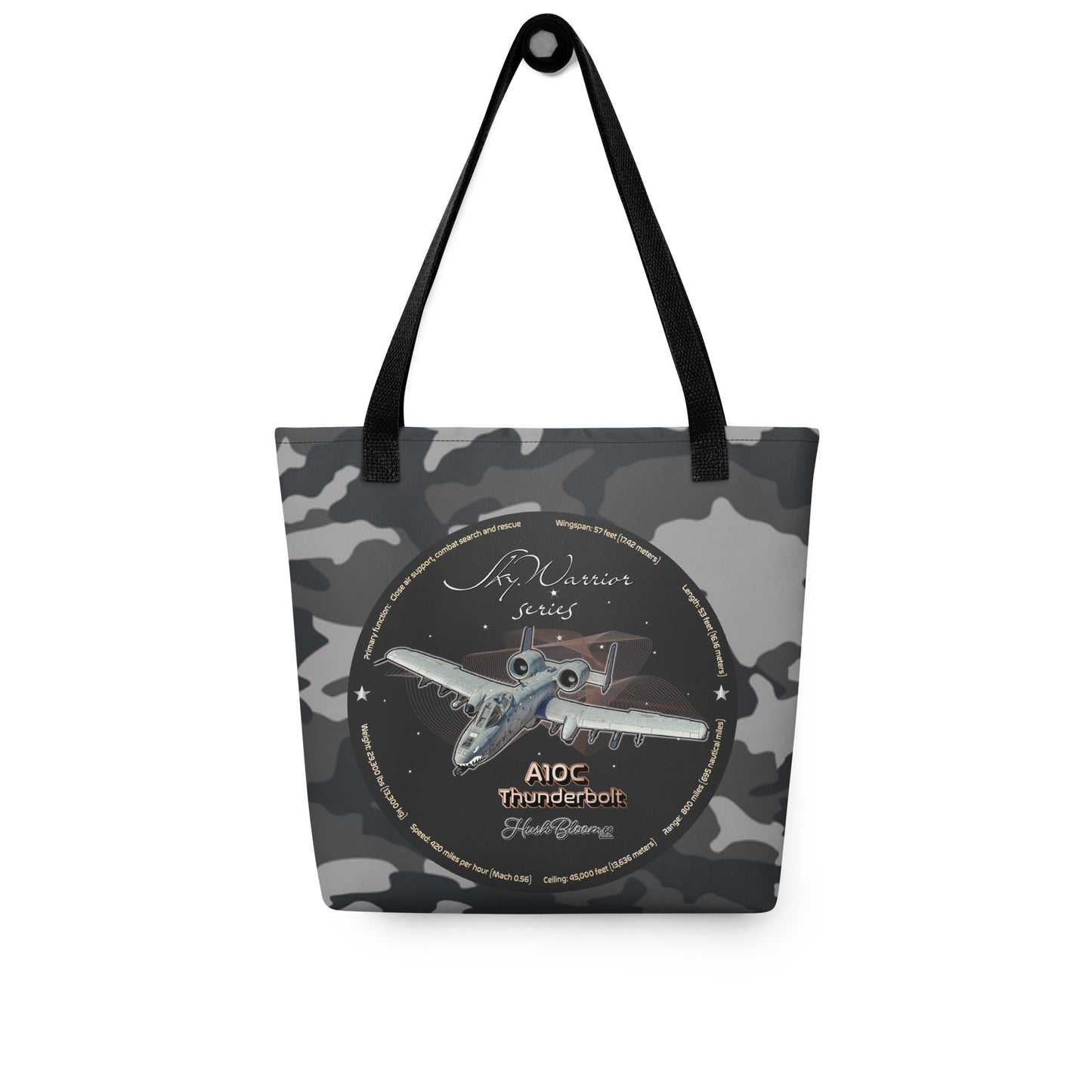 Black - A10C Thunderbolt Tote bag