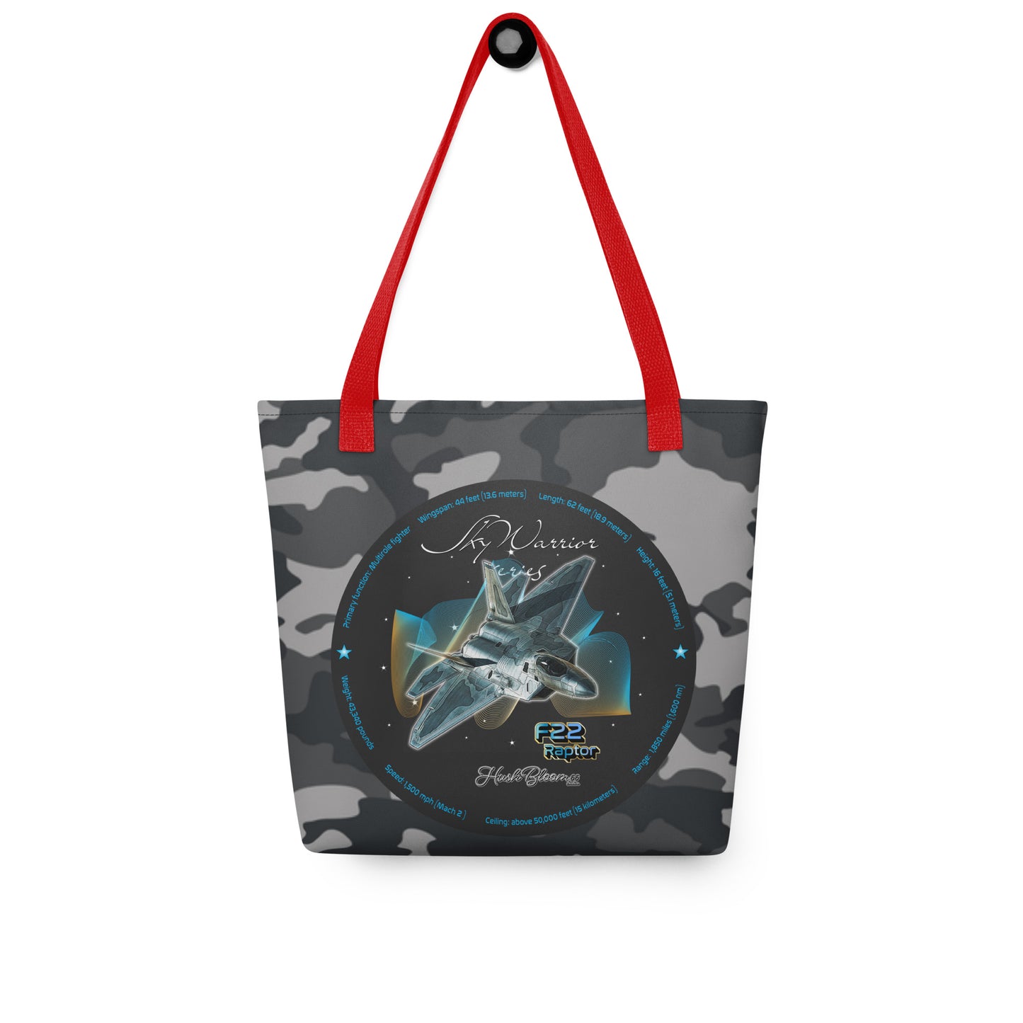 Red - F22 Raptor Tote bag