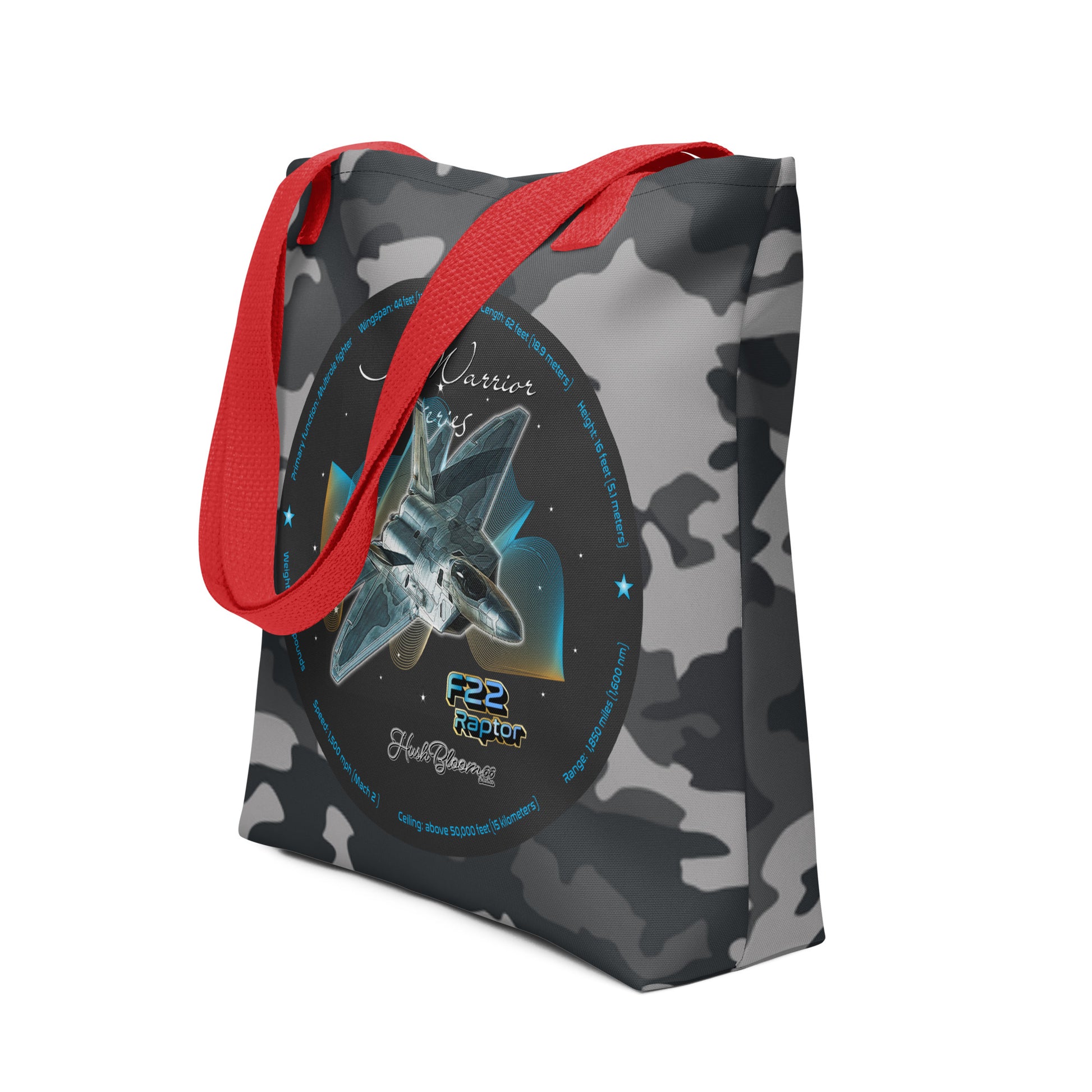 Red - F22 Raptor Tote bag