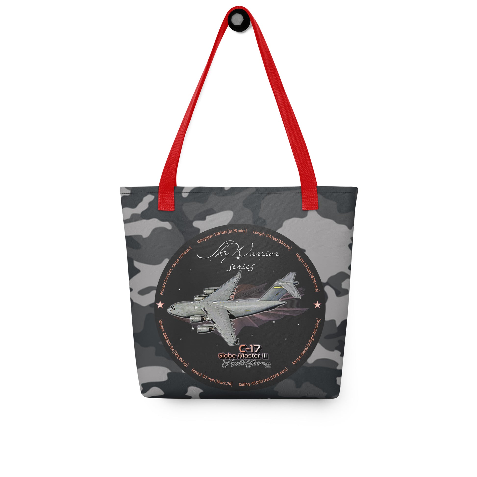 Red - C17 Globe Master III Tote bag