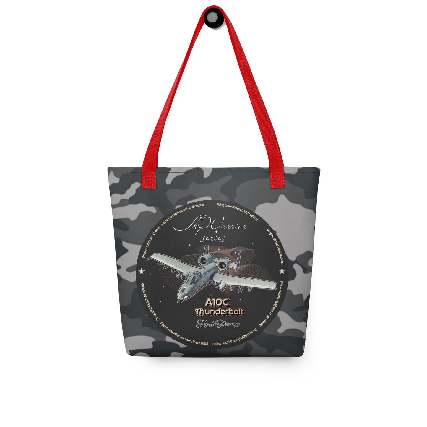 Red - A10C Thunderbolt Tote bag