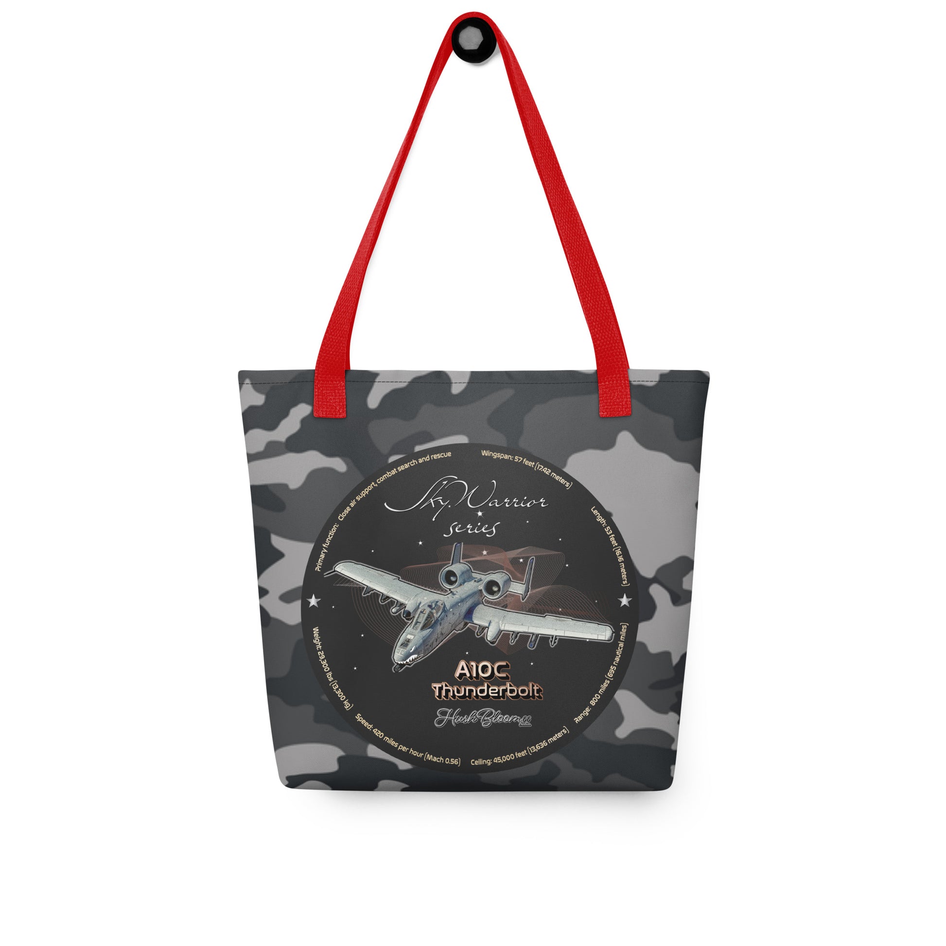 Red - A10C Thunderbolt Tote bag