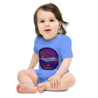 Heather Columbia Blue - C5 Galaxy (Limited Edition) Baby short sleeve one piece