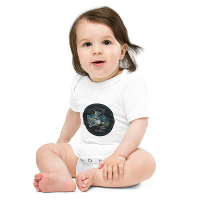 White - F22 Raptor Baby short sleeve one piece