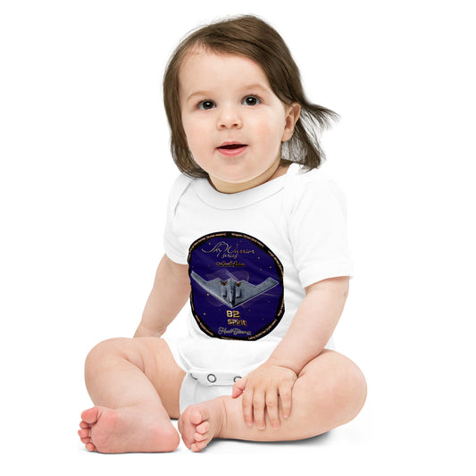 White - B2 Spirit (Limited Edition) Baby short sleeve one piece