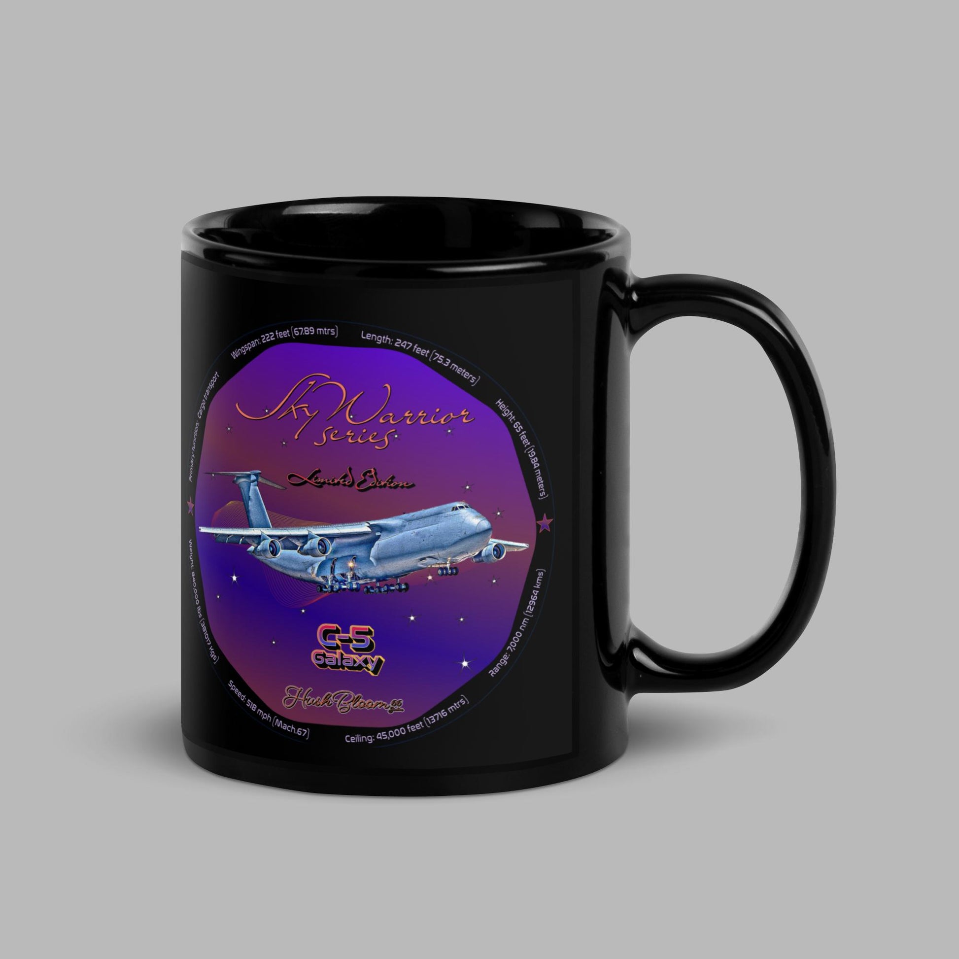 C5 Galaxy (Limited Edition)- Black Glossy Mug Mug
