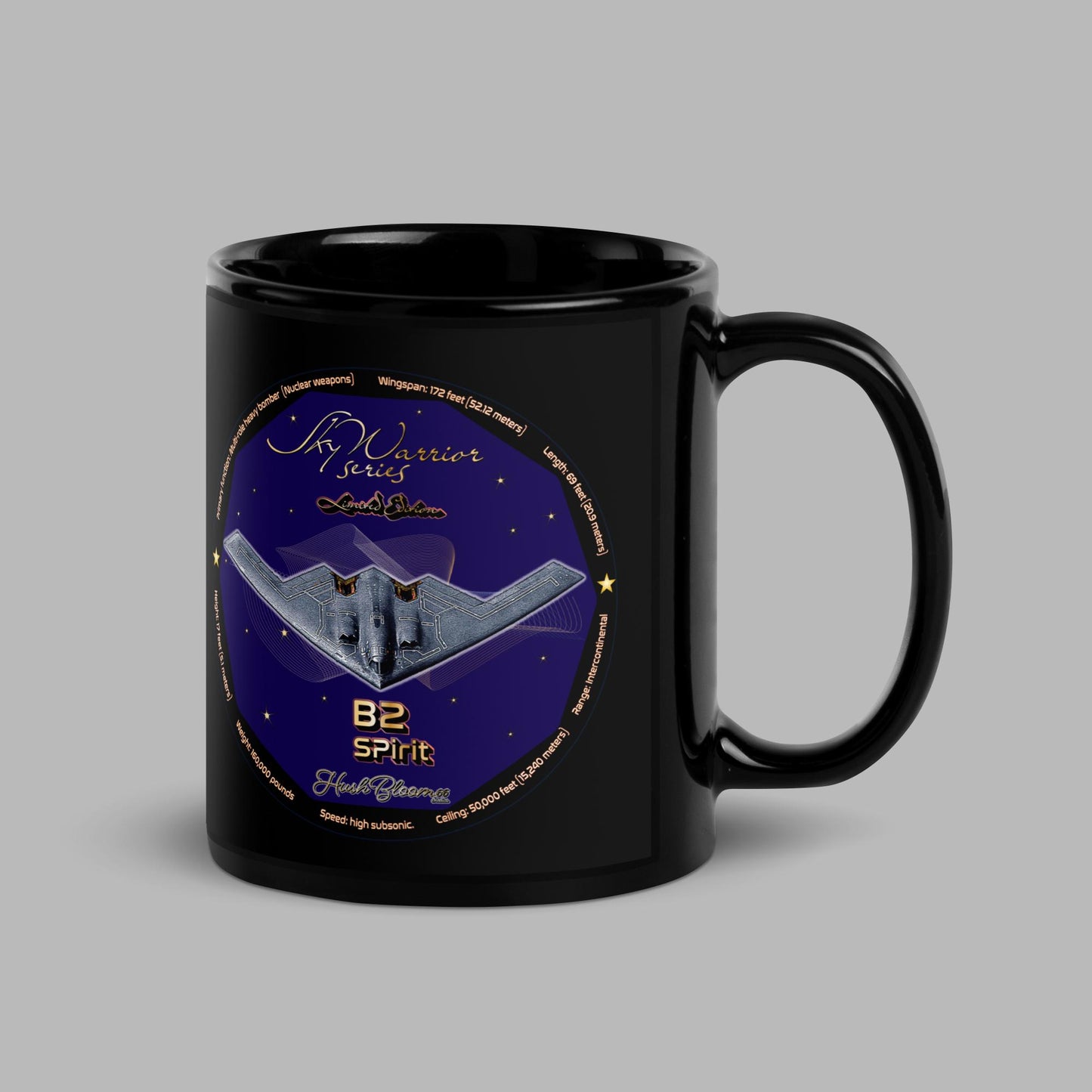 B2 Spirit (Limited Edition)- Black Glossy Mug Mug