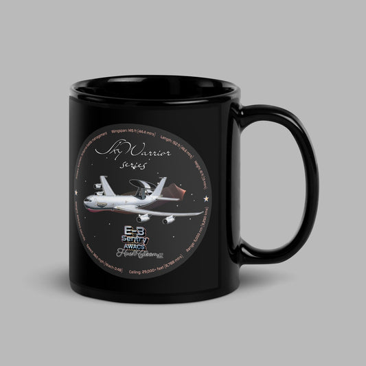 E3 Sentry Black Glossy Mug