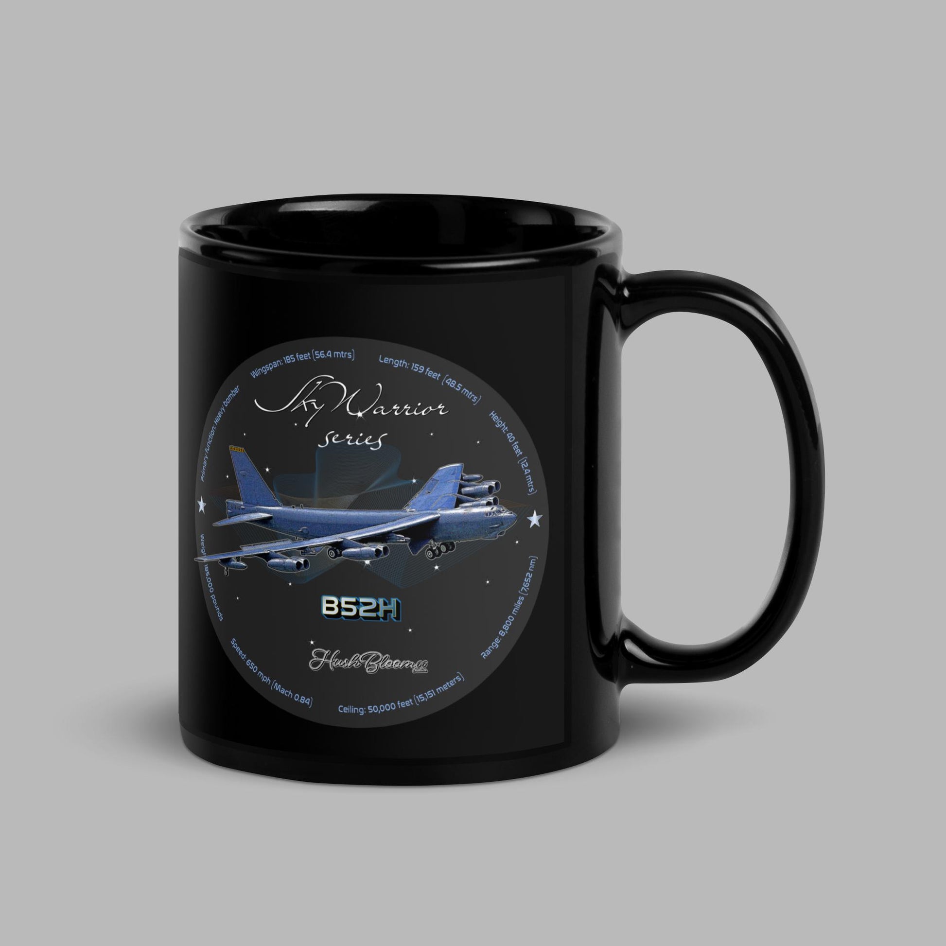 B52H Stratofortress Black Glossy Mug
