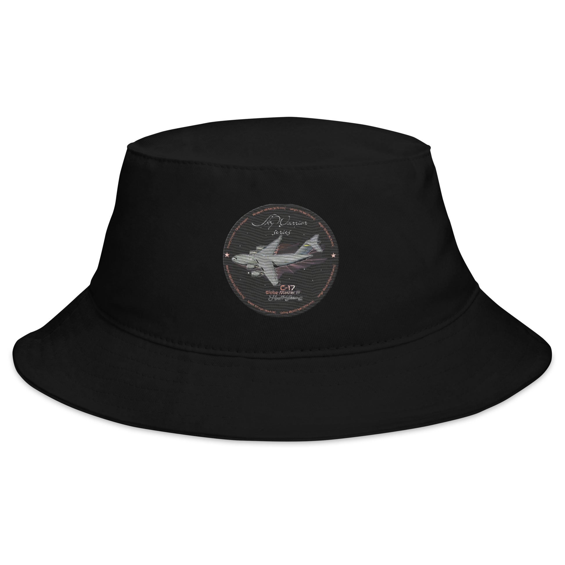 Black - C17 Globe Master III Bucket Hat