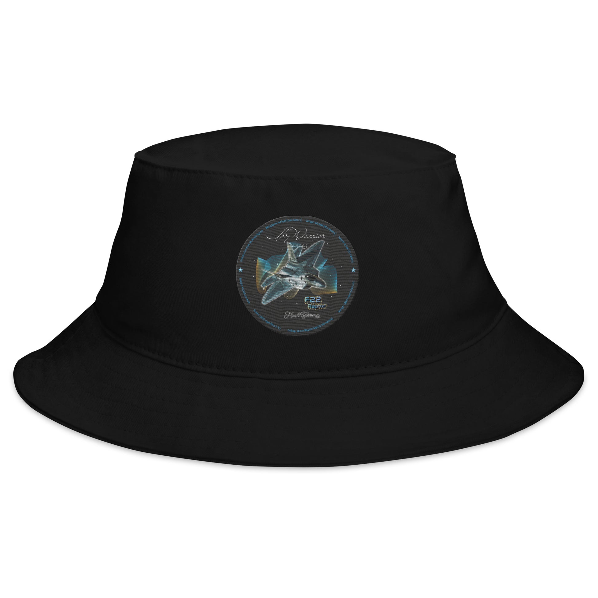 Black - F22 Raptor Bucket Hat