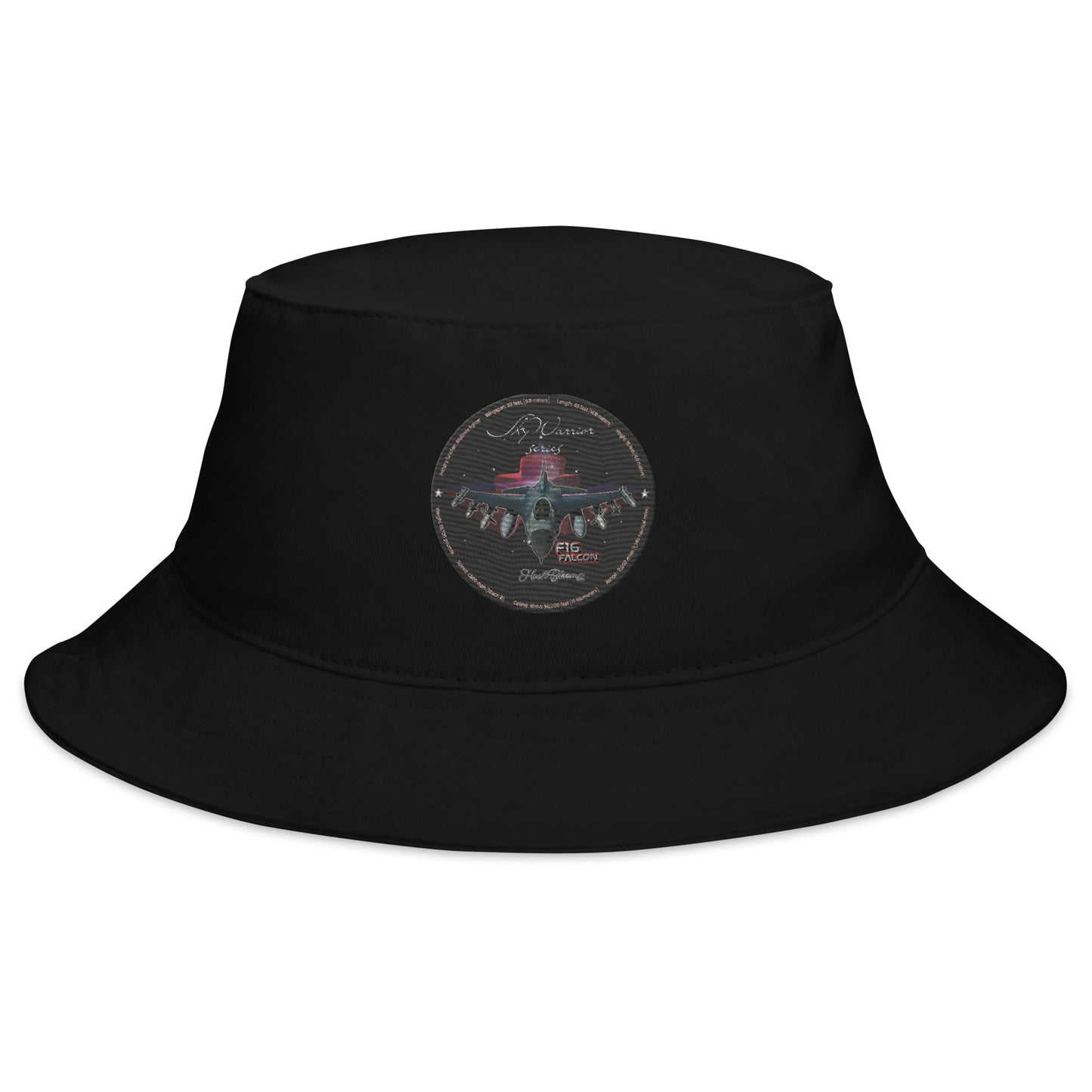 Black - F16 Falcon Bucket Hat