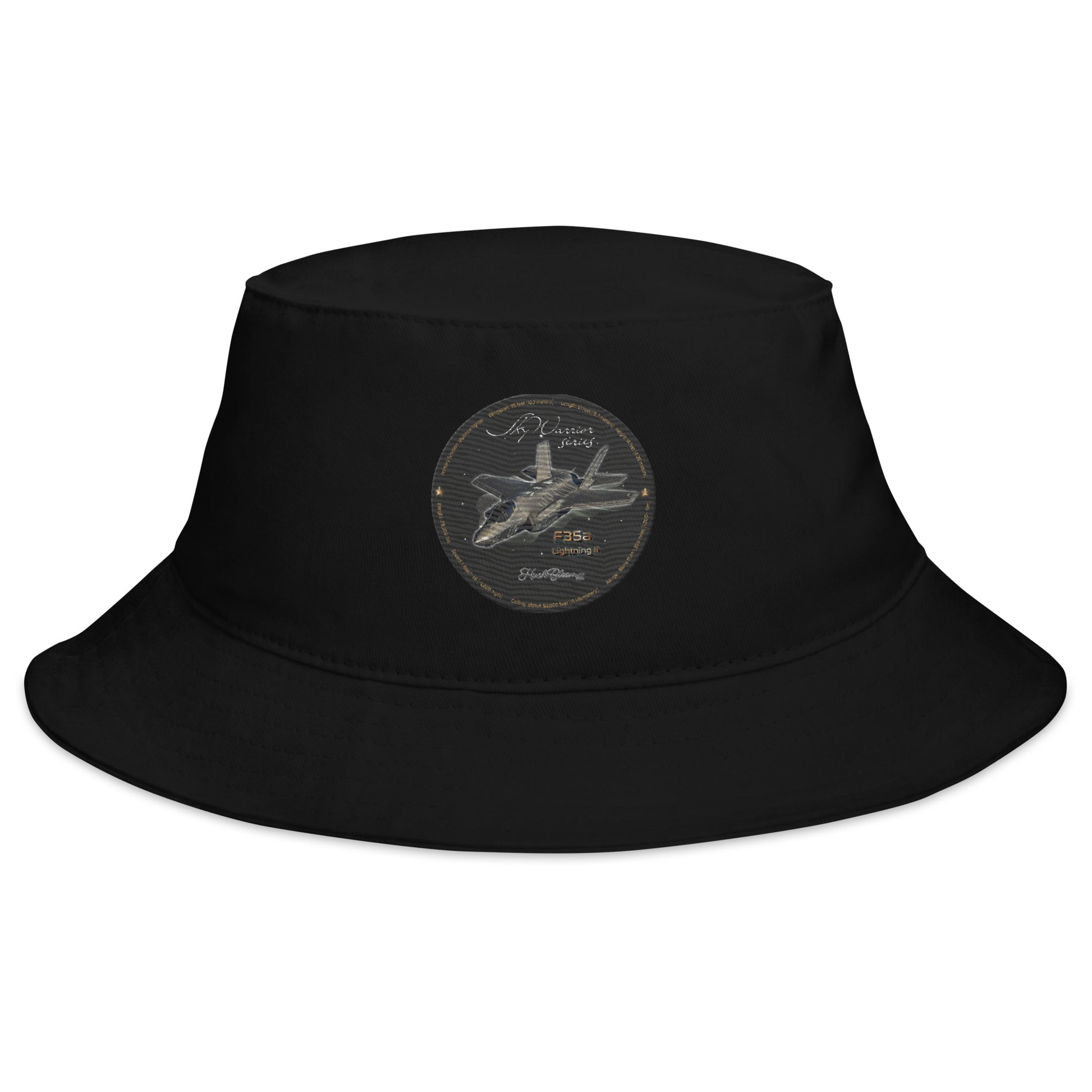 Black - F35A Lightning Bucket Hat