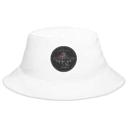 White - F16 Falcon Bucket Hat