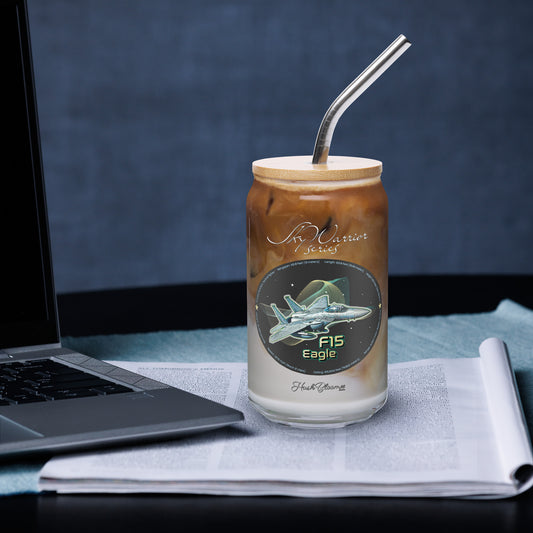 Clear - F15 Eagle Can-shaped glass