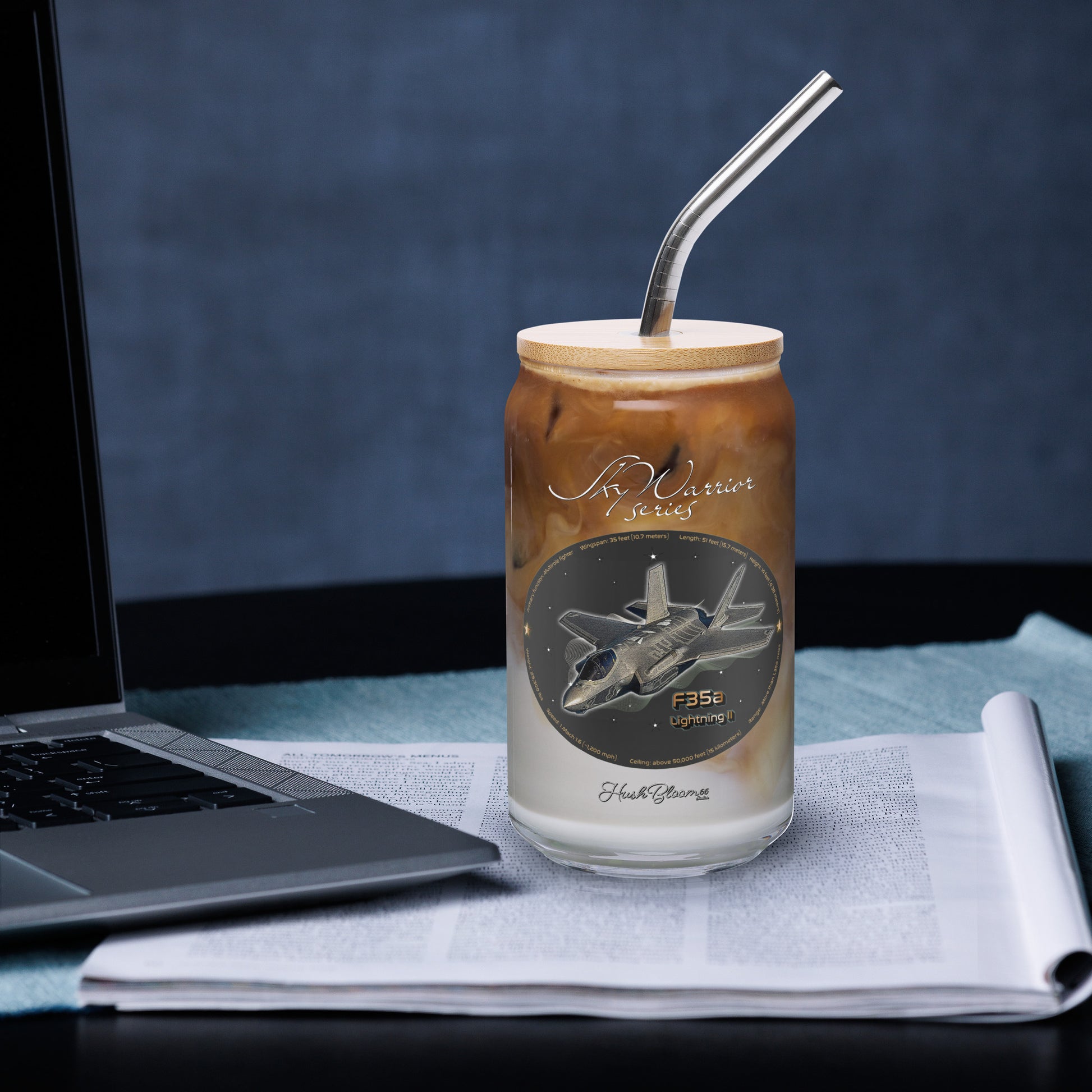 Clear - F35A Lightning Can-shaped glass