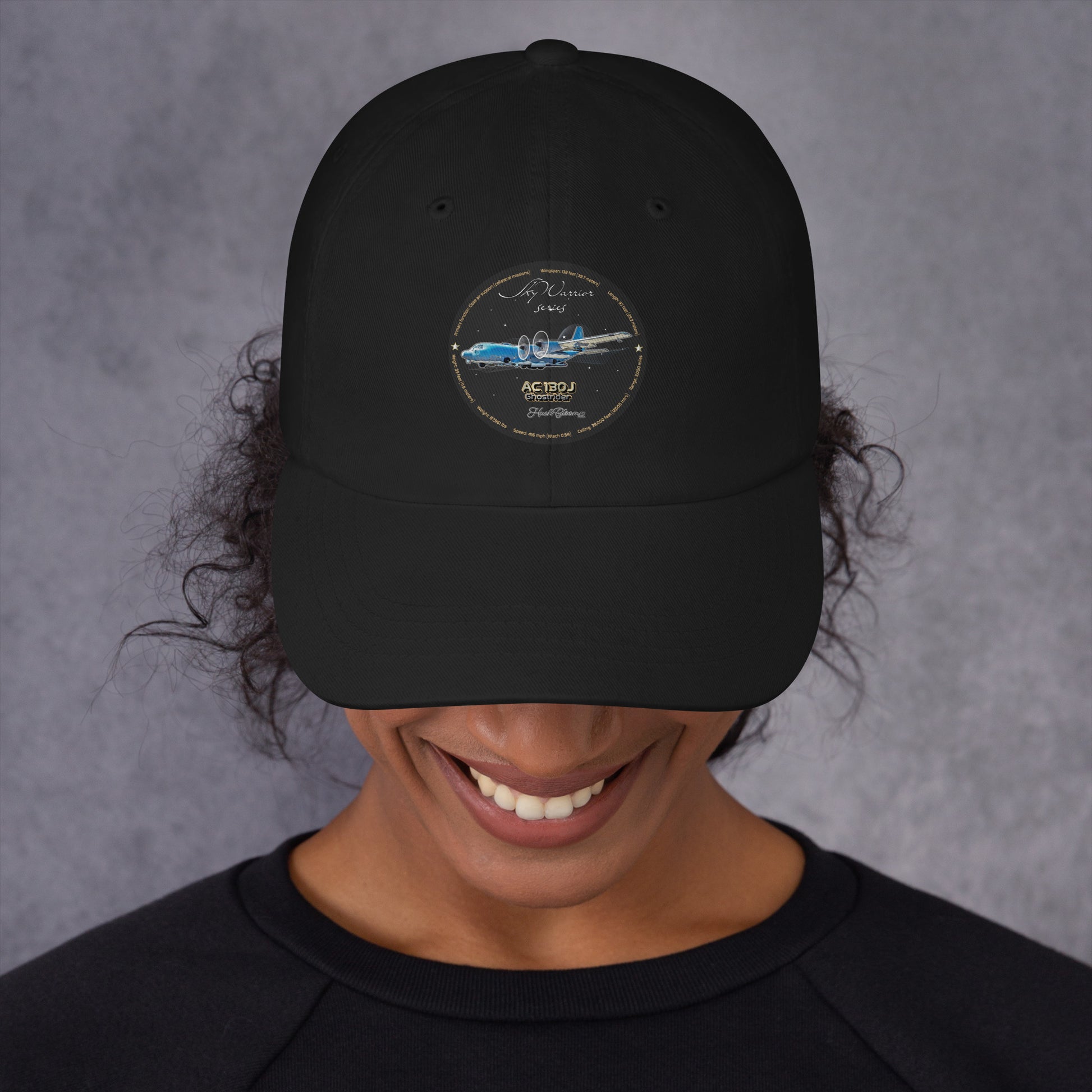 Black - AC130J Ghostrider Dad hat