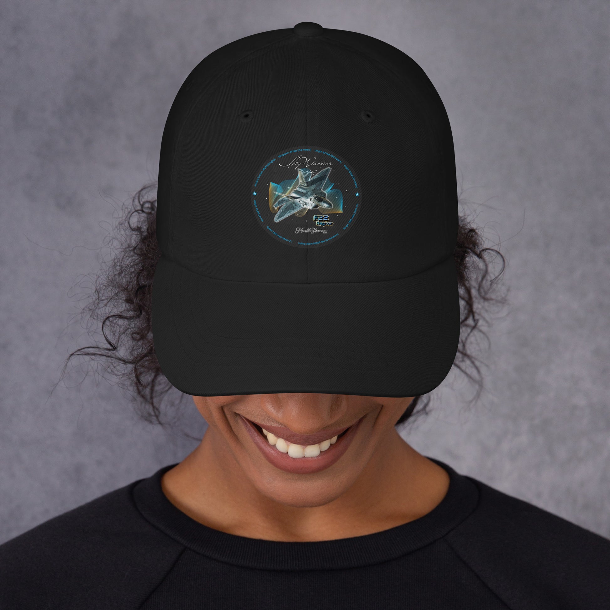 Black - F22 Raptor Dad hat