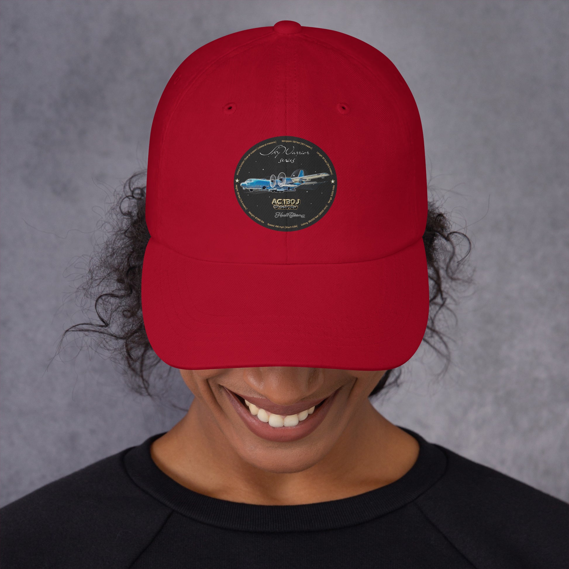Cranberry - AC130J Ghostrider Dad hat