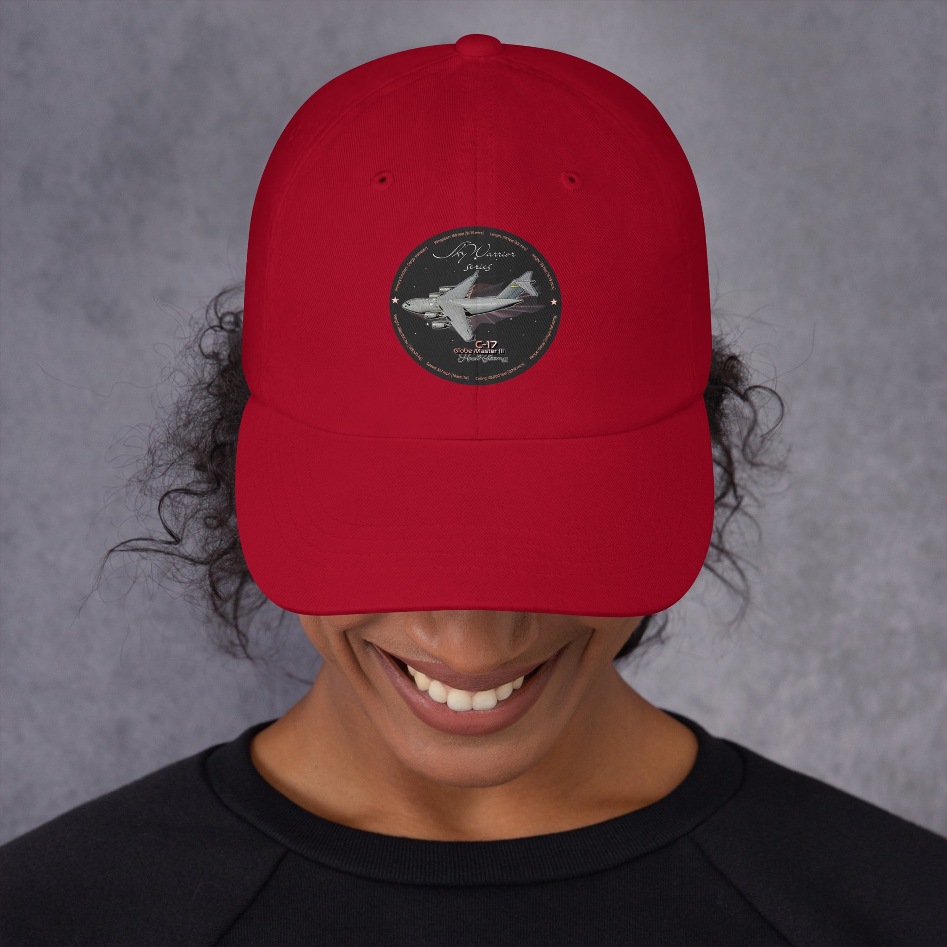 Cranberry - C17 Globe Master III Dad hat
