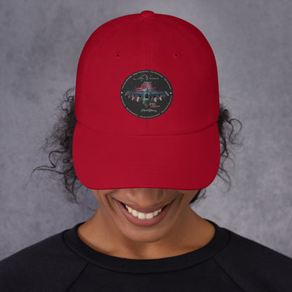 Cranberry - F16 Falcon Dad hat
