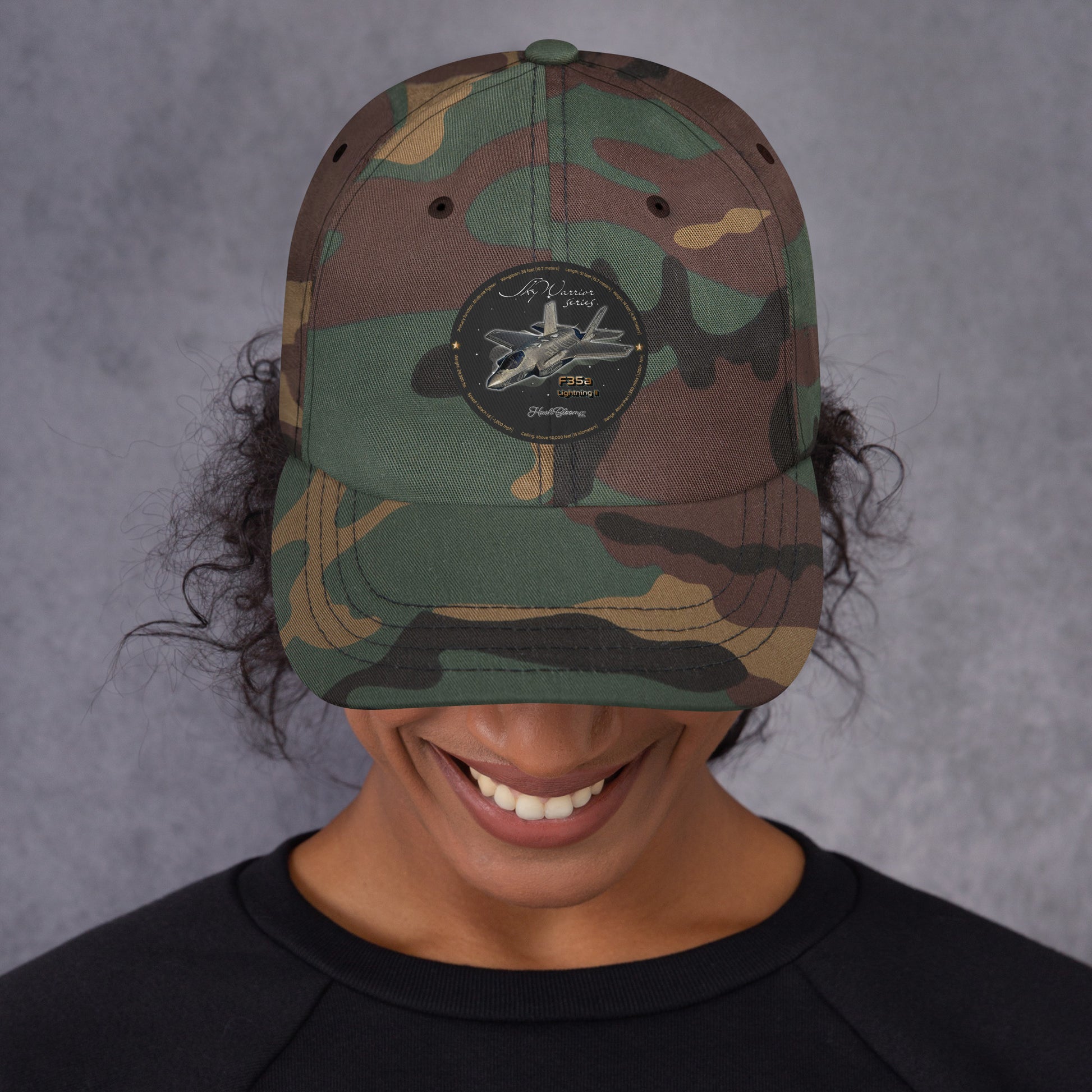 Green Camo - F35A Lightning Dad hat