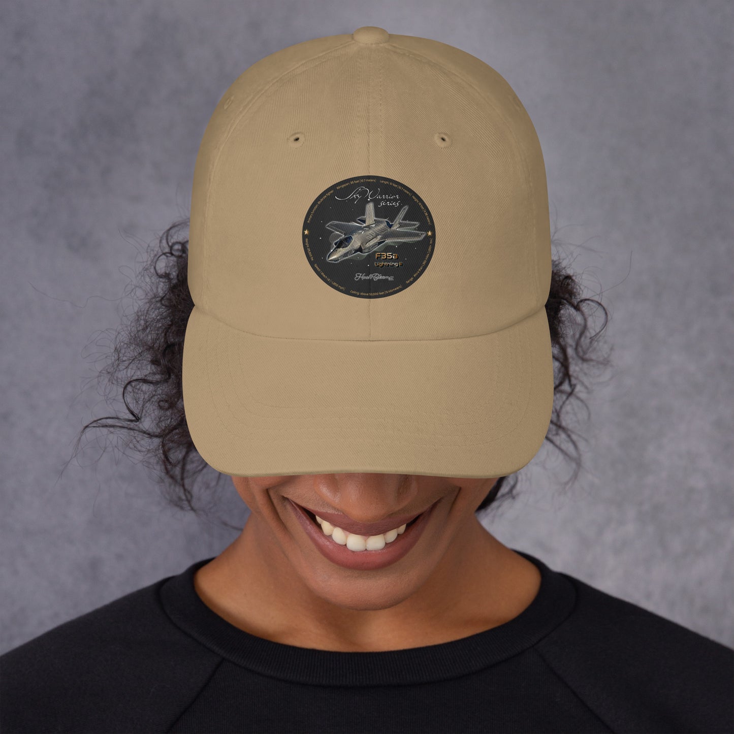 Khaki - F35A Lightning Dad hat